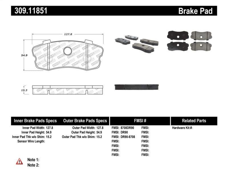 StopTech Performance 06-09 Chvy Corvette Z06 Rear Brake Pads - Corvette Realm