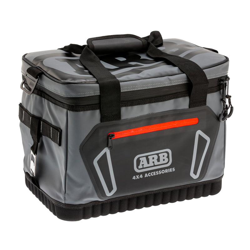 ARB Cooler Bag Charcoal w/ Red Highlights 15in L x 11in W x 9in H Holds 22 Cans - Corvette Realm