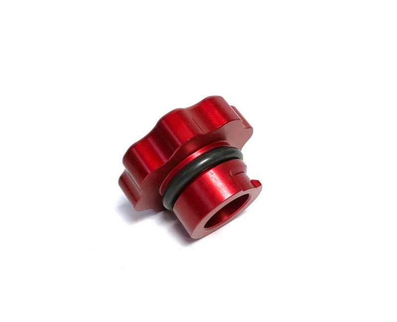 Fleece Performance 01-16 GM 2500/3500 Duramax Billet Oil Cap Cover - Red - Corvette Realm