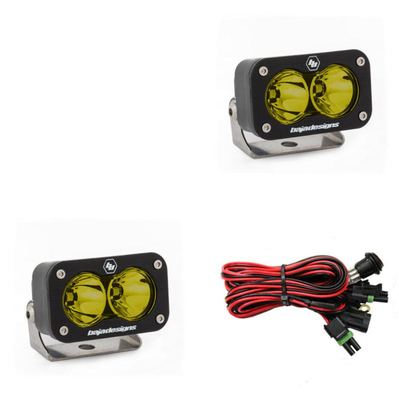 Baja Designs S2 Sport Work/Scene Pattern Pair LED Work Light - Amber - Corvette Realm