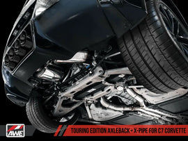 AWE Tuning 14-19 Chevy Corvette C7 Z06/ZR1 (w/o AFM) Track Edition Axle-Back Exhaust w/Chrome Tips - Corvette Realm