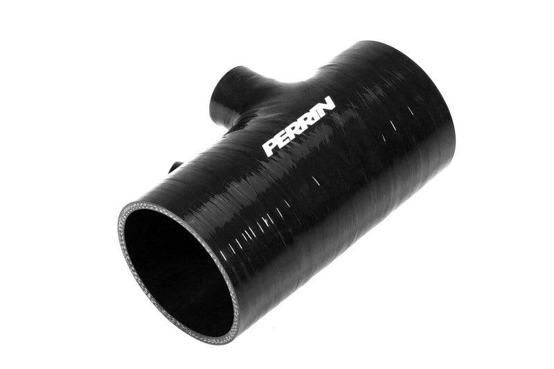 Perrin 2022+ Subaru WRX Black 3in Turbo Inlet Hose w/ Nozzle (Short) - Corvette Realm