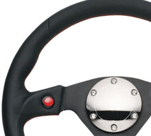 Load image into Gallery viewer, NRG Reinforced Steering Wheel (320mm) Blk Leather w/Dual Buttons - Corvette Realm