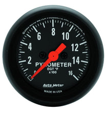 Load image into Gallery viewer, Autometer Z-Series 52mm 0-1600 Def F Full Sweep Electronic Pyrometer Gauge - Corvette Realm