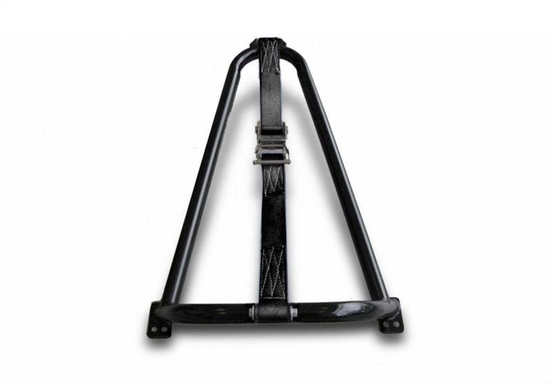 N-Fab Bed Mounted Tire Carrier Universal - Gloss Black - Black Strap - Corvette Realm