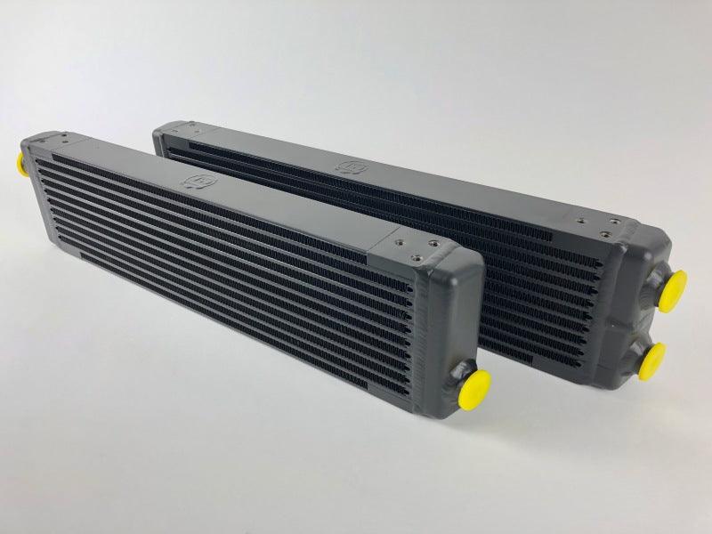 CSF Universal Dual-Pass Oil Cooler (RS Style) - M22 x 1.5 - 24in L x 5.75in H x 2.16in W - Corvette Realm