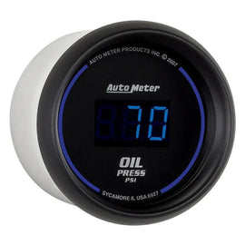 Autometer Cobalt Digital 52.4mm Black 0-100psi Oil Pressure Gauge - Corvette Realm