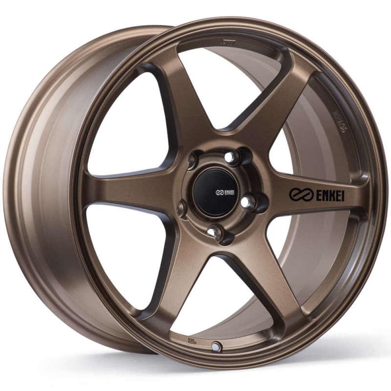 Enkei T6R 17x8 45mm Offset 5x100 Bolt Pattern 72.6 Bore Matte Bronze Wheel - Corvette Realm