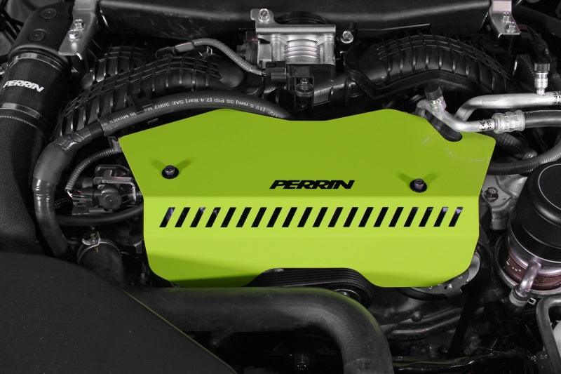 Perrin 2022+ Subaru WRX Pulley Cover - Neon Yellow - Corvette Realm