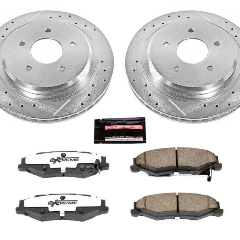 Power Stop 04-09 Cadillac XLR Rear Z26 Street Warrior Brake Kit - Corvette Realm