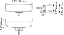 Load image into Gallery viewer, Hella Universal Black Magic 6 L.E.D. Mini Light Bar - Flood Beam - Corvette Realm