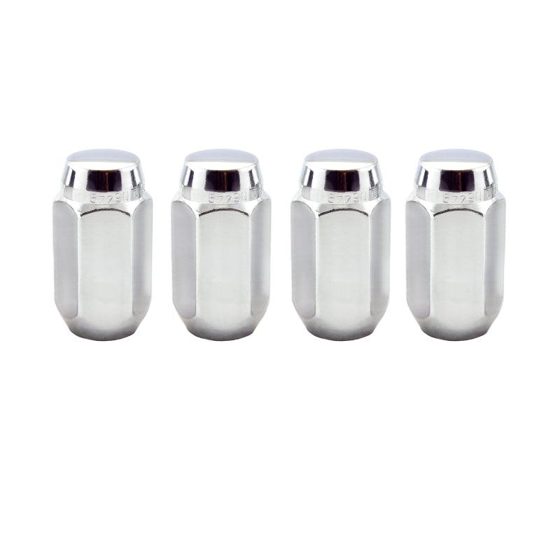 McGard Hex Lug Nut (Cone Seat) M14X1.5 / 22mm Hex / 1.635in. Length (4-Pack) - Chrome - Corvette Realm