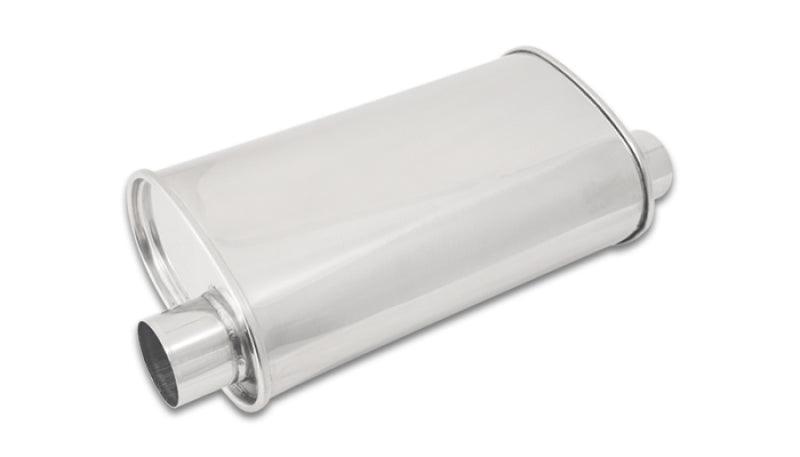 Vibrant StreetPower Oval Muffler 5in x 9in x 15in - 2.5in inlet/outlet (Offset-Offset Same Side) - Corvette Realm