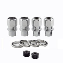 Load image into Gallery viewer, McGard Hex Lug Nut (Drag Racing Short Shank) M12X1.5 / 13/16 Hex / 1.6in. Length (4-Pack) - Chrome - Corvette Realm