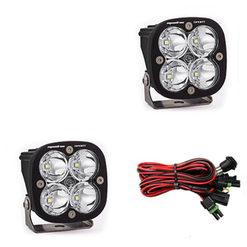 Baja Designs Squadron Sport Spot LED Light Pods - Clear - Corvette Realm