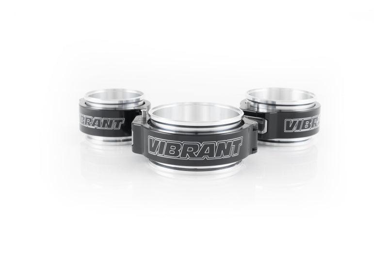 Vibrant 3in O.D. Aluminized HD 2.0 Clamp Assembly - Anodized Black - Corvette Realm