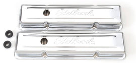 Edelbrock Valve Cover Signature Series Chevrolet 1959-1986 262-400 CI V8 Low Chrome - Corvette Realm
