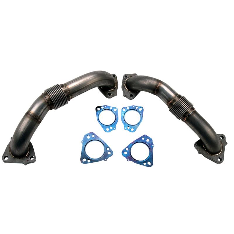 Wehrli 17-23 Chevrolet 6.6L L5P Duramax 2in Stainless Up Pipe Kit w/Gaskets - Corvette Realm