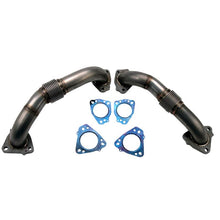 Load image into Gallery viewer, Wehrli 17-23 Chevrolet 6.6L L5P Duramax 2in Stainless Up Pipe Kit w/Gaskets - Corvette Realm