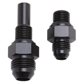 Russell Performance -6 AN to 4L80 Transmission Ports Adapter Fittings (Qty 2) - Black Zinc - Corvette Realm