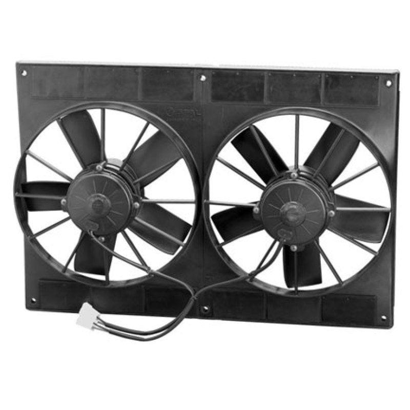 SPAL 2720 CFM 11in Dual High Performance Fan - Pull (2VA06-AP70/LL-37A) - Corvette Realm