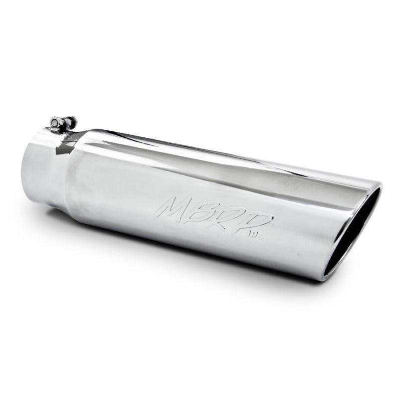 MBRP Universal 5in OD Angled Rolled End 4in Inlet 18in Lgth T304 Exhaust Tip - Corvette Realm