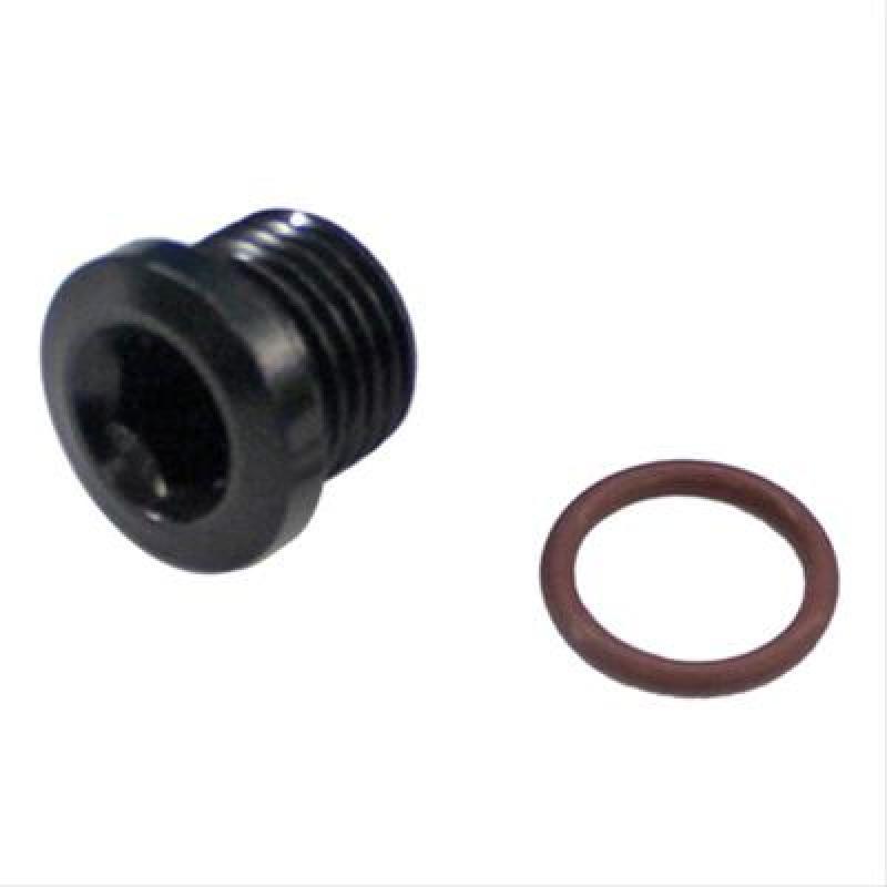 Fragola -8AN (3/4-16) Socket Hex Port Plug - Black - Corvette Realm