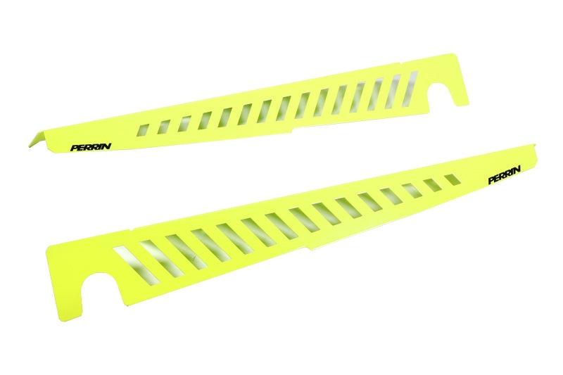 Perrin 22-23 Subaru WRX Fender Shroud Set - Neon Yellow - Corvette Realm