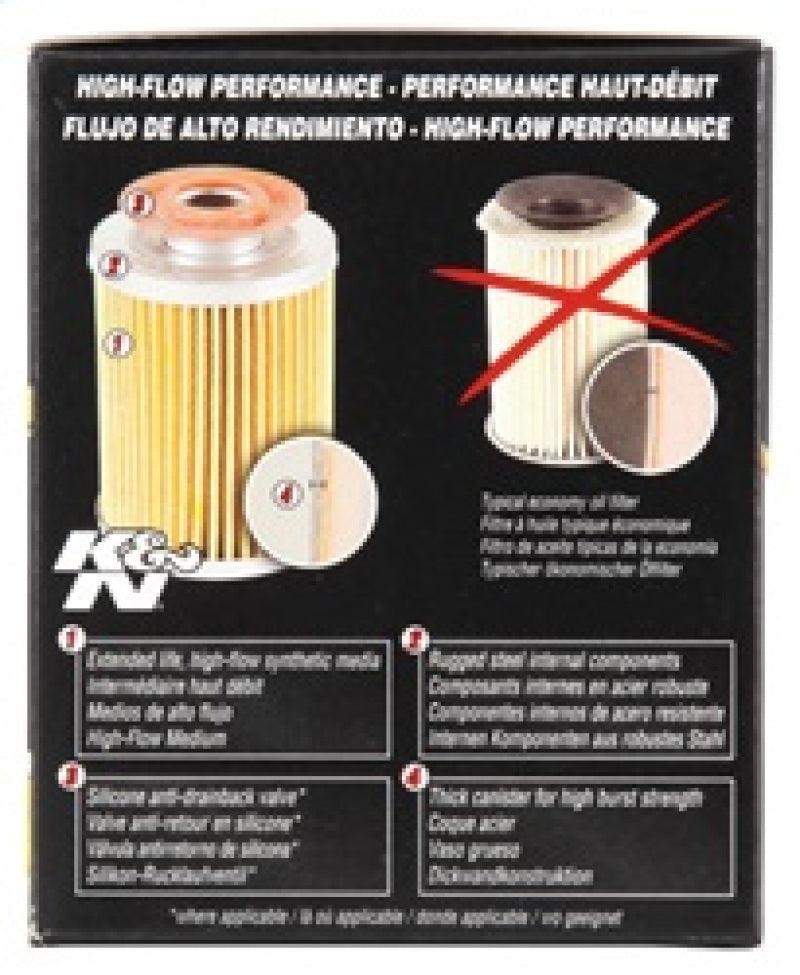 K&N Chevy / Pontiac / GMC / Buick Performance Gold Oil Filter - Corvette Realm