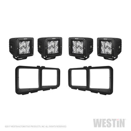 Westin Universal Light Kit for Outlaw Front Bumpers - Textured Black - Corvette Realm