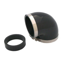 Load image into Gallery viewer, Spectre Coupler Elbow Reducer 3in. / 90 Degree w/2.5in. Insert (PVC) - Black - Corvette Realm