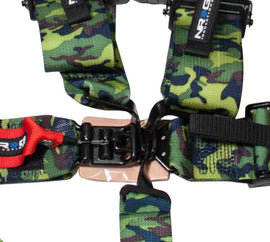 NRG SFI 16.1 5pt 3in. Seat Belt Harness/ Latch Link - Camo - Corvette Realm