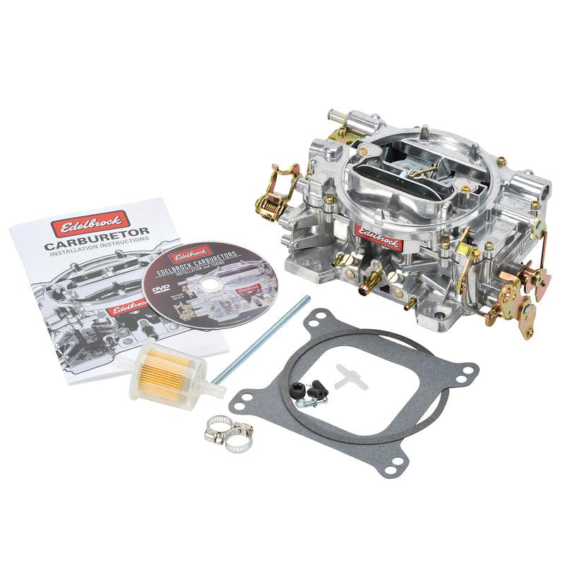 Edelbrock Carburetor Performer Series 4-Barrel 600 CFM Manual Choke Satin Finish - Corvette Realm