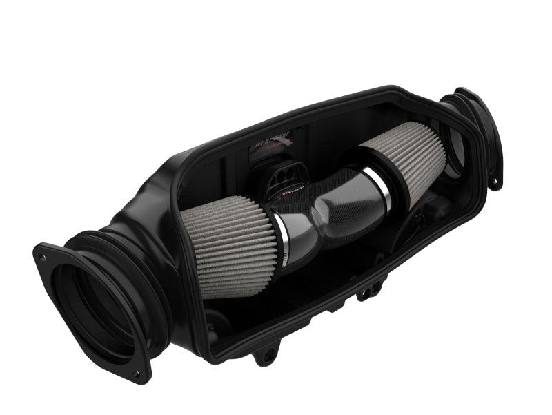 aFe 2020 Corvette C8 Track Series Carbon Fiber Cold Air Intake System With Pro DRY S Filters - Corvette Realm