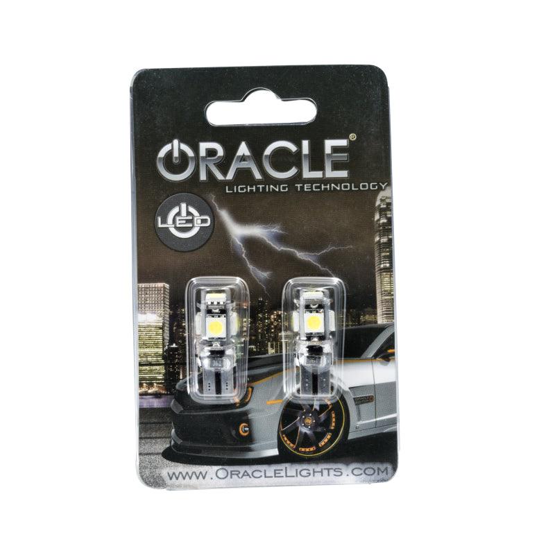 Oracle T10 5 LED 3 Chip SMD Bulbs (Pair) - Cool White - Corvette Realm