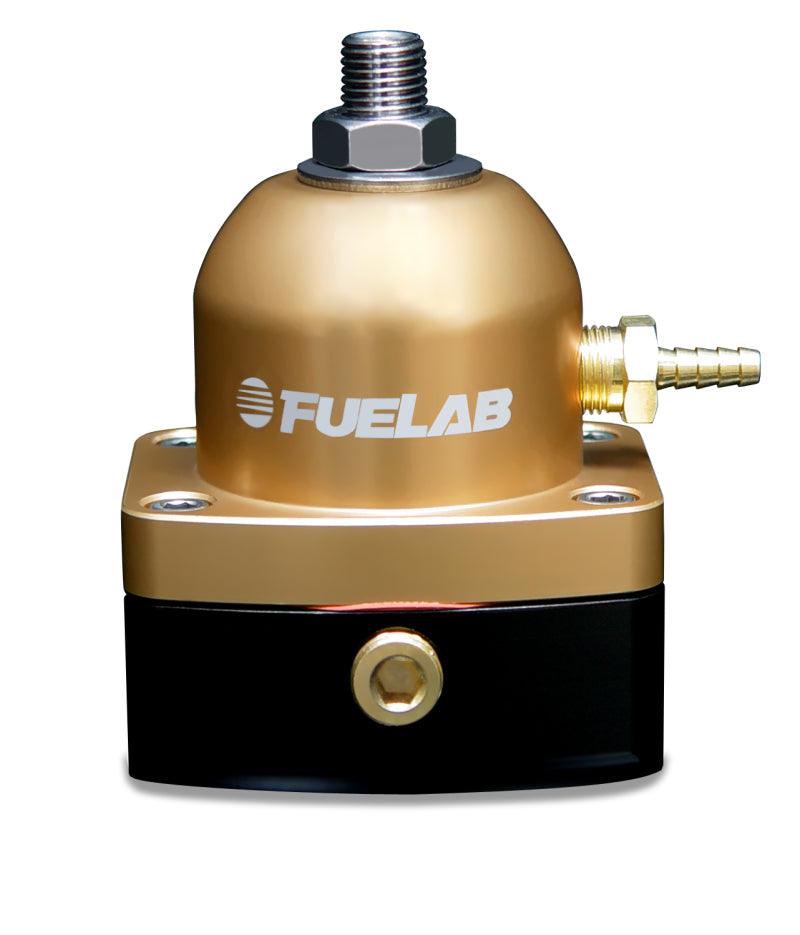 Fuelab 515 EFI Adjustable FPR 25-90 PSI (2) -6AN In (1) -6AN Return - Gold - Corvette Realm