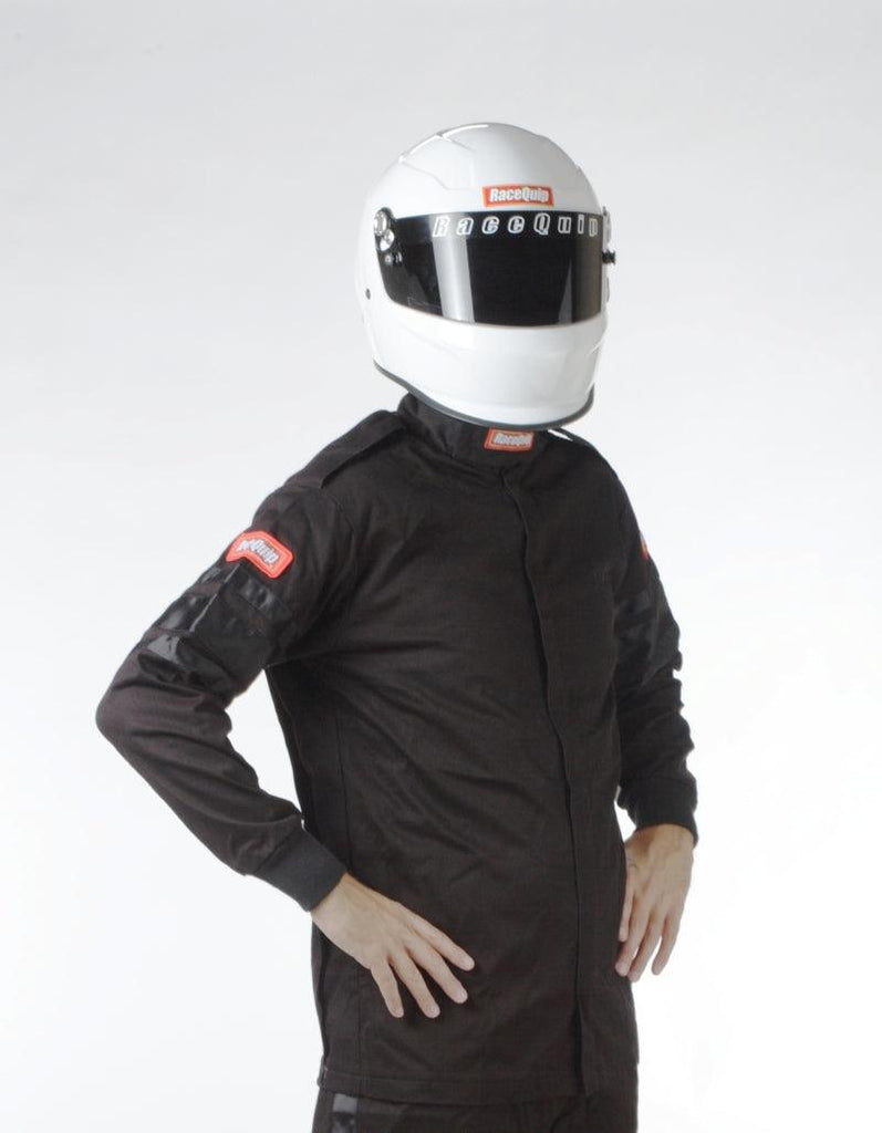 RaceQuip Black SFI-1 1-L Jacket - XL - Corvette Realm