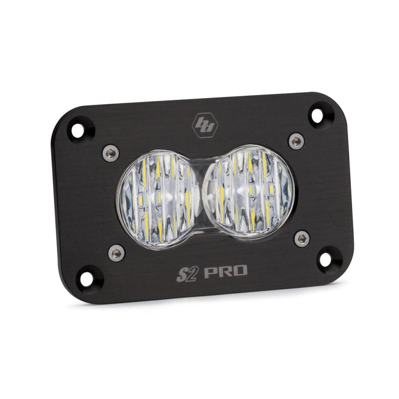 Baja Designs S2 Sport Flush Mount Wide Cornering Pattern LED Work Light - Clear Lens - Corvette Realm