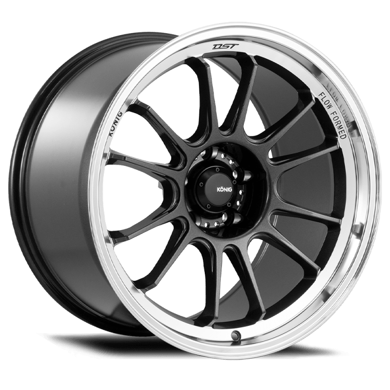 Konig Hypergram 17x9 5x114.3 ET40 Metallic Carbon w/ Machined Lip - Corvette Realm