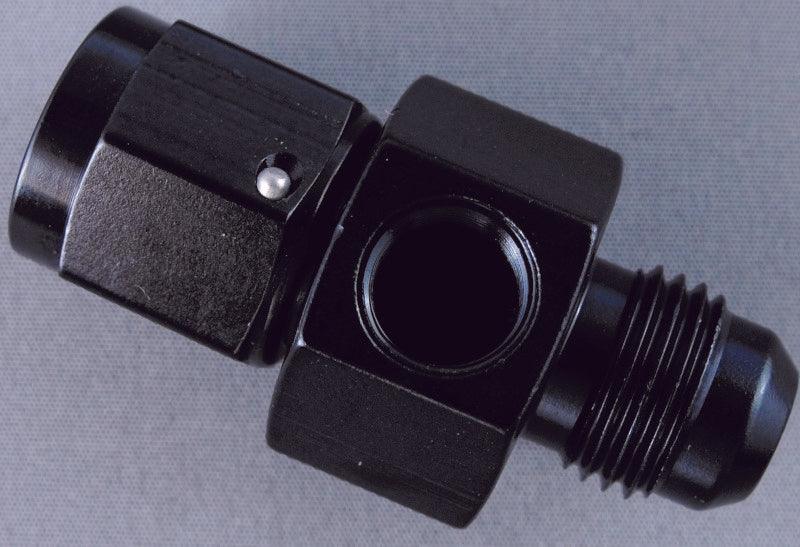 Fragola Inline Gauge Adapter -6AN Male x -6AN Fem - Black - Corvette Realm