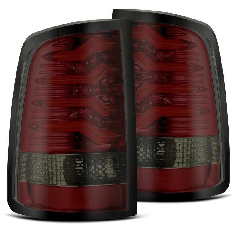 AlphaRex 09-18 Dodge Ram 1500 PRO-Series LED Tail Lights Red Smoke - Corvette Realm