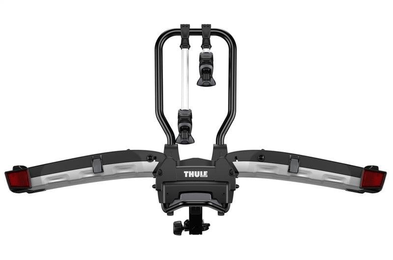 Thule EasyFold XT 2 - Fully Foldable Platform Hitch Bike Rack (Up to 2 Bikes) - Black/Silver - Corvette Realm