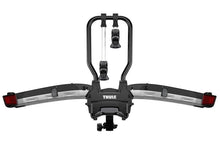 Load image into Gallery viewer, Thule EasyFold XT 2 - Fully Foldable Platform Hitch Bike Rack (Up to 2 Bikes) - Black/Silver - Corvette Realm