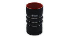 Load image into Gallery viewer, Vibrant 4 Ply Aramid Reinf Silicone Hump Hose conn 3.5in IDx6in long 3 reinforcement rin MATTE BLK - Corvette Realm