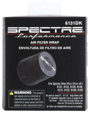 Load image into Gallery viewer, Spectre Universal Pre-Filter Wrap 6in. x 6.125in. - Black - Corvette Realm