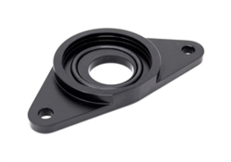 Torque Solution HKS BOV Adapter Flange: Subaru WRX / STi - Black - Corvette Realm