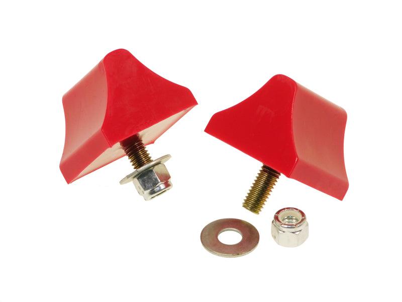 Prothane Universal Bump Stop 1-3/8 X 2 X 2-1/4 Wedge - Red - Corvette Realm