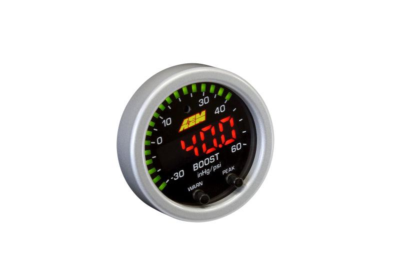 AEM X-Series Boost Pressure -30inHg 60psi Gauge Kit - Corvette Realm