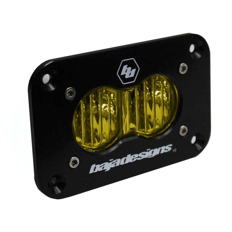 Baja Designs S2 Wide Cornering Sport Flush Mount LED - Amber - Corvette Realm