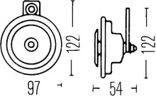 Load image into Gallery viewer, Hella Sharptone Horn Kit 12V 415/350Hz Yellow (3BB922000731 = H31000001) (Min Qty 360) - Corvette Realm